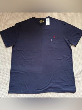 Polo by Ralph Lauren Navy Short-Sleeve Tee with Red Pony